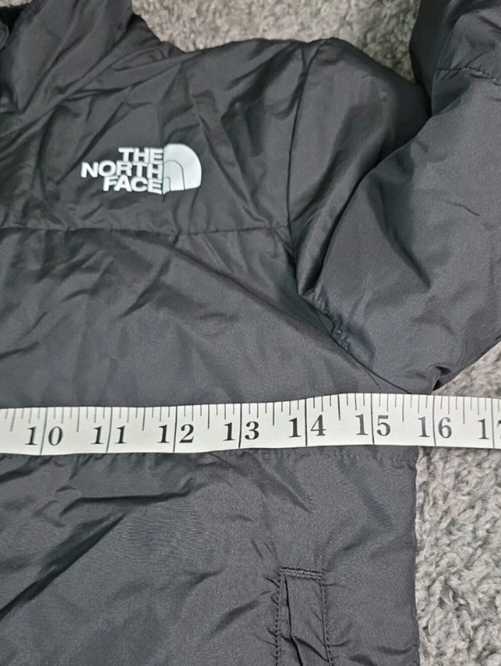 THE NORTH FACE Girl's Reversible Shasta Black Jacket Size M 10 - Picture 5 of 9